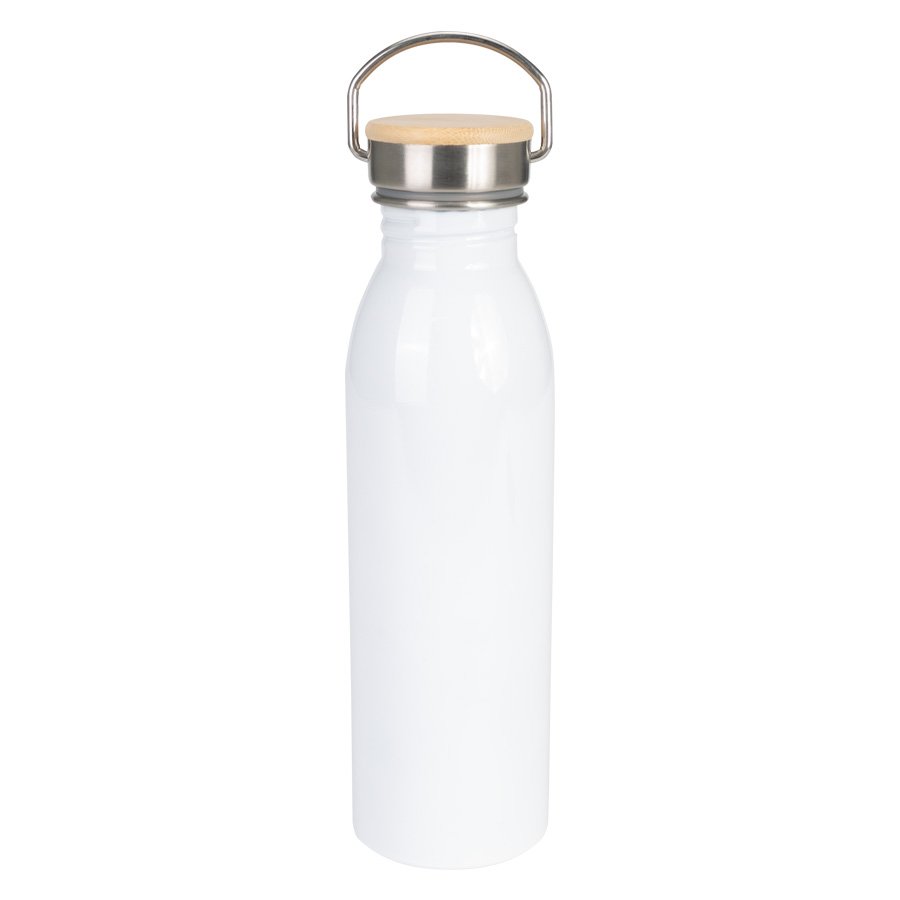 Botella de acero y bambú para sublimar 750 ml Ø 7,1 cm 1