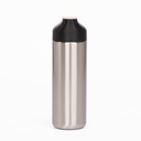 Botella térmica de acero inoxidable y bambú 22,5 × Ø 7,6 cm 1