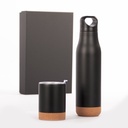 Set de regalo de termo y mug de acero inoxidable 1