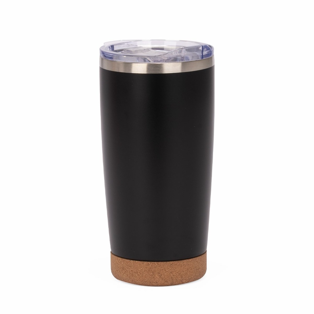 Vaso térmico de acero inoxidable y corcho 22,5 × Ø 9,2 cm 1