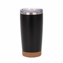 Vaso térmico de acero inoxidable y corcho 22,5 × Ø 9,2 cm 1