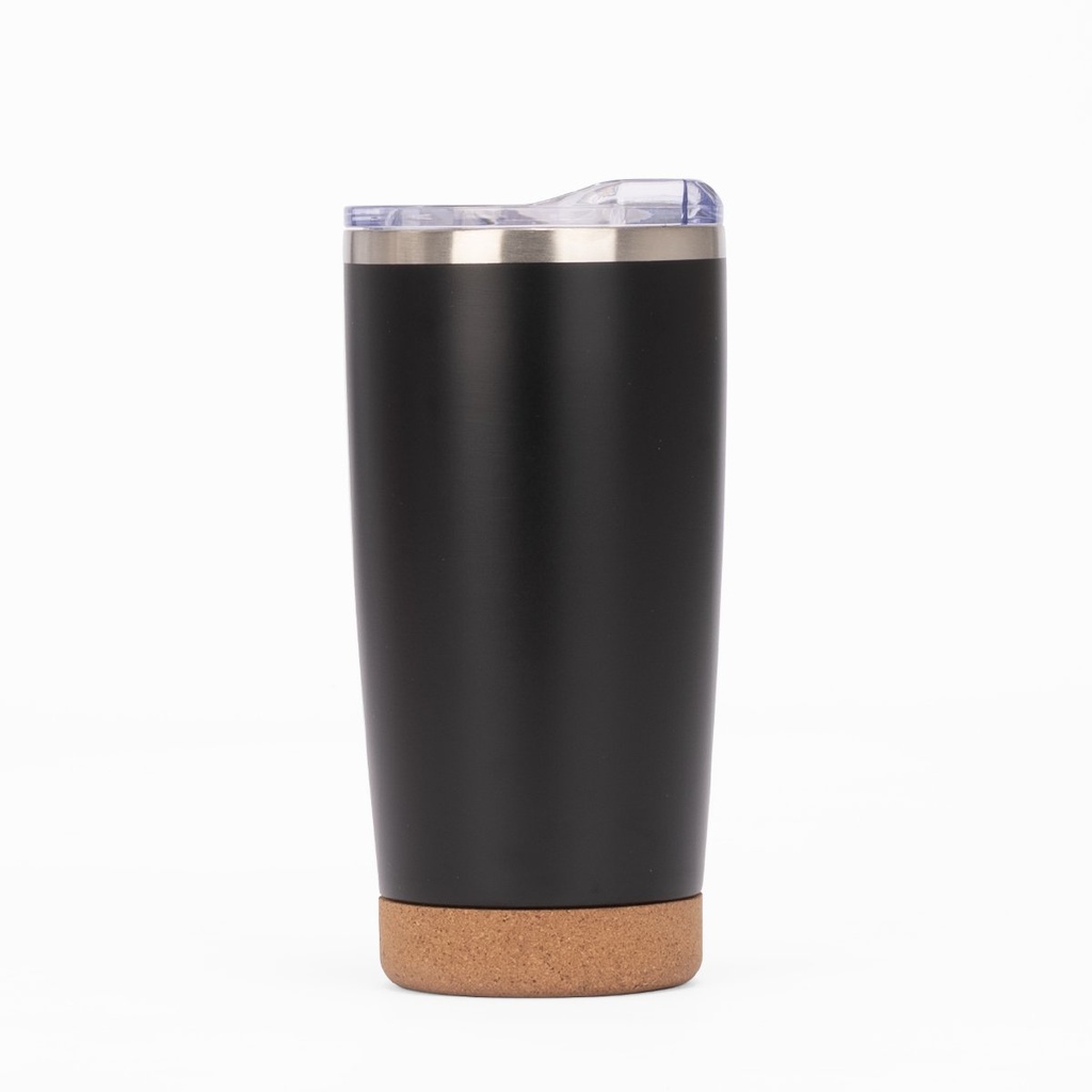 Vaso térmico de acero inoxidable y corcho 22,5 × Ø 9,2 cm 2