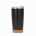 Vaso térmico de acero inoxidable y corcho 22,5 × Ø 9,2 cm 2