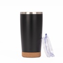Vaso térmico de acero inoxidable y corcho 22,5 × Ø 9,2 cm 3