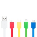 Multicargador 4 en 1 de colores 95 cm 2