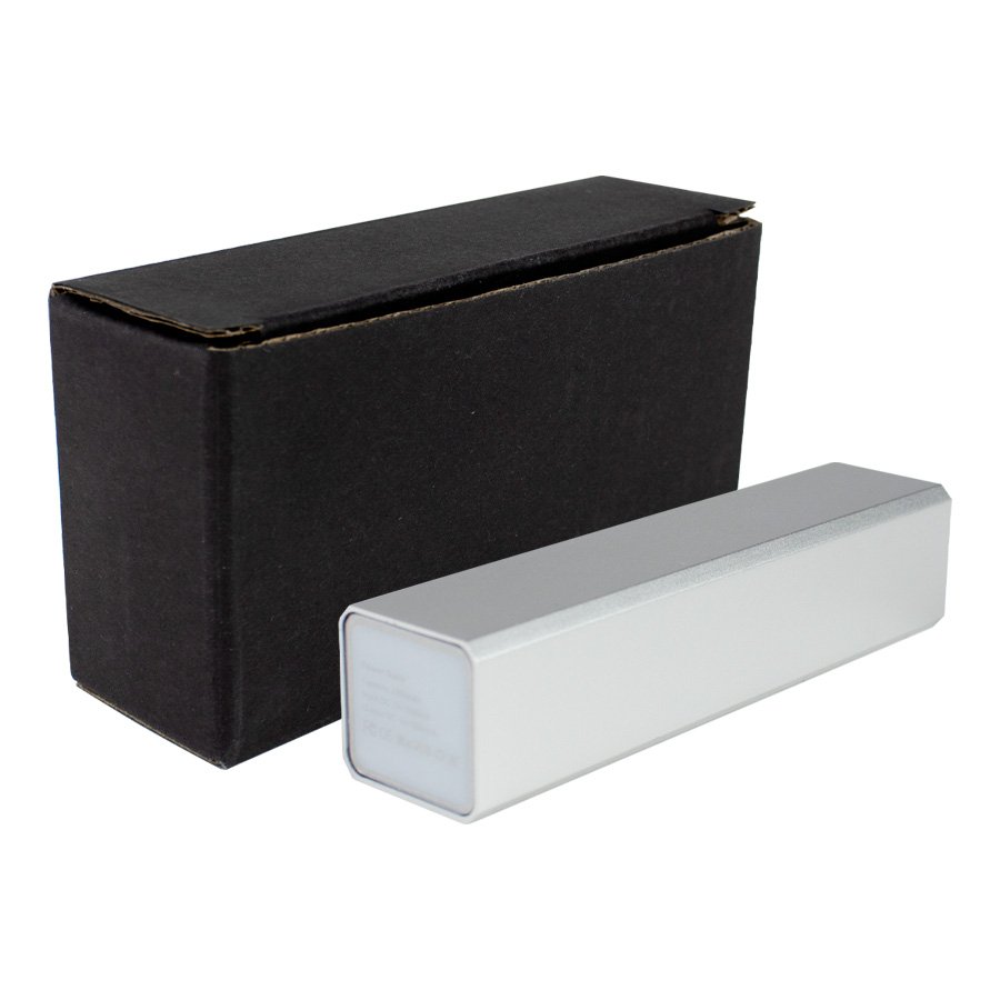 Power bank metálico de 2.200 mAh 9,4 × 2,1 × 2,1 cm 2