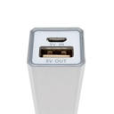 Power bank metálico de 2.200 mAh 9,4 × 2,1 × 2,1 cm 3