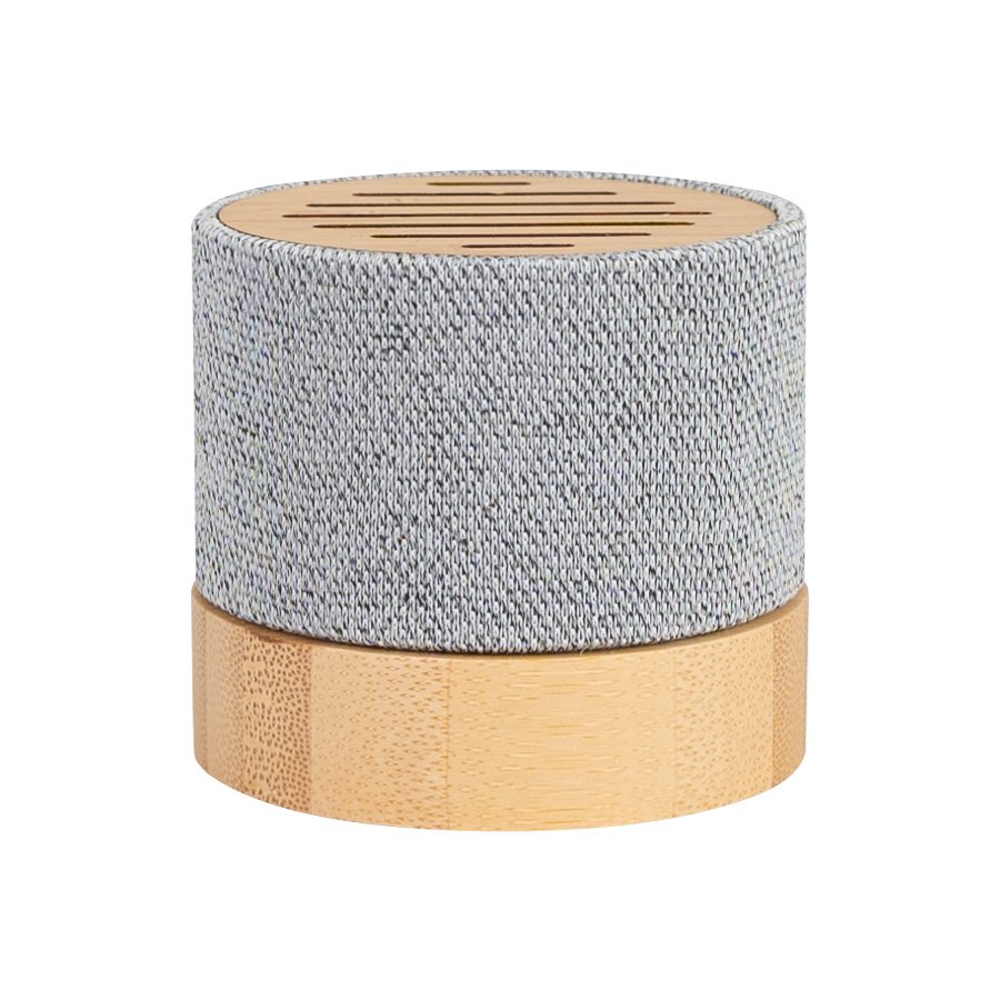 Parlante de bambú y RPET Ø 5,9 × 5,3 cm 1