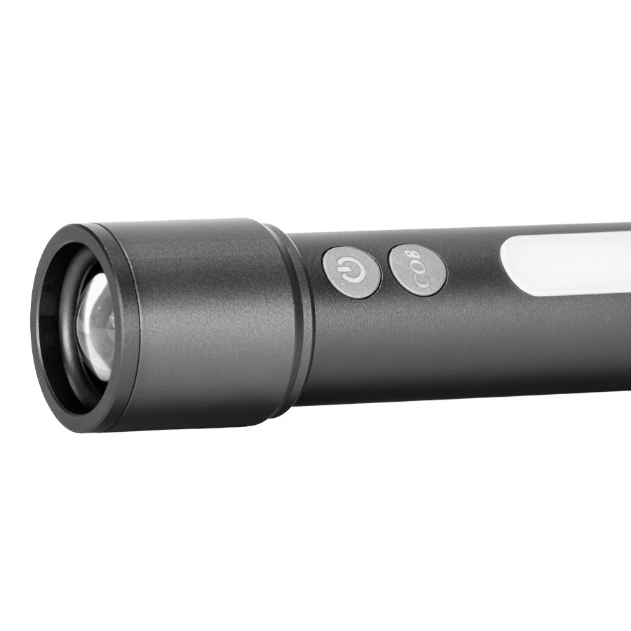 Linterna recargable USB 15 en 1 con gancho Ø 3,3 × 16 cm 3