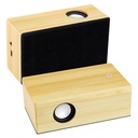 Parlante con carga por inducción de bambú 12 × 7 × 4,2 cm 2