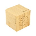Parlante USB de bambú 5,7 × 5,7 × 5,7 cm 1