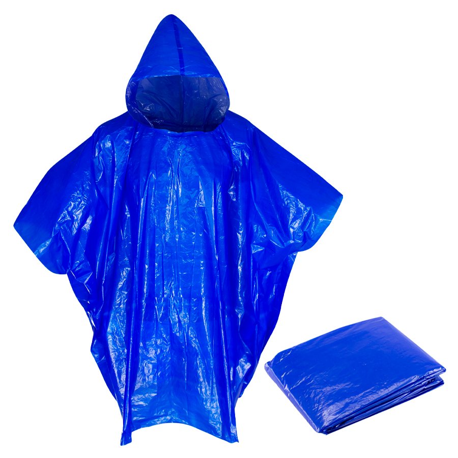Poncho de lluvia de emergencia 127 × 101 cm 2