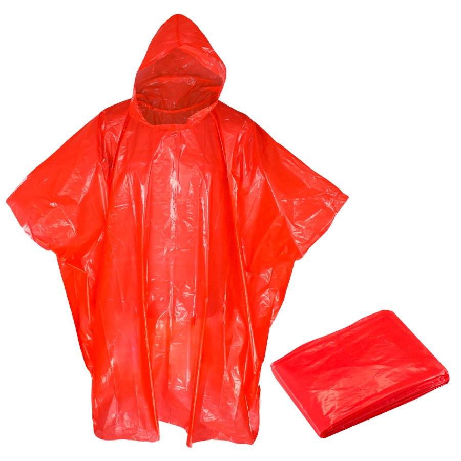 Poncho de lluvia de emergencia 127 × 101 cm 3