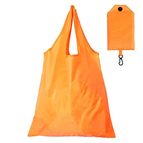 Bolsa plegable de poliéster con estuche y mosquetón 3