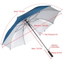 Paraguas gigante de golf antiviento con tela UV Ø 150 cm 2