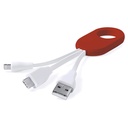 Cable multicargador USB-C y Lightning 16 cm 1