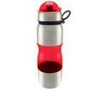 Botella caramayola plástica con base de acero 600 ml 2