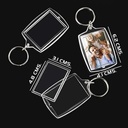 Llavero porta foto transparente 4,1 × 6,2 cm 3