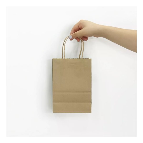 Bolsa de papel kraft 20 × 14 × 8 cm 1