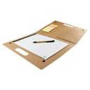 Carpeta de cartón reciclado con block A4 34 × 28 cm 2