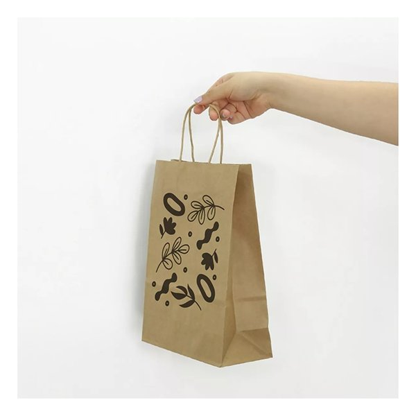 Bolsa de papel kraft 22 × 30 × 10 cm 3
