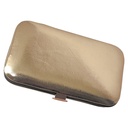 Set de manicure acabado cobre con estuche de cuerina 1