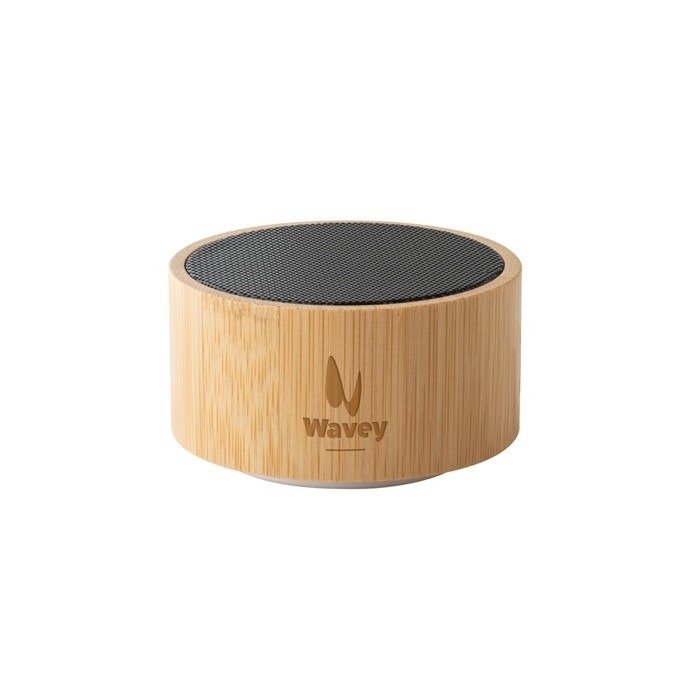 Parlante bluetooth de bambú con radio FM 1