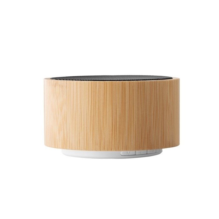 Parlante bluetooth de bambú con radio FM 2