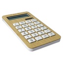Calculadora solar de bambú 10 dígitos 1