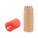 Set de 12 lápices de colores en tubo de cartón 3