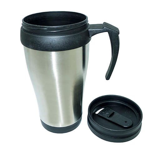 Mug de acero con interior negro 450 ml 1