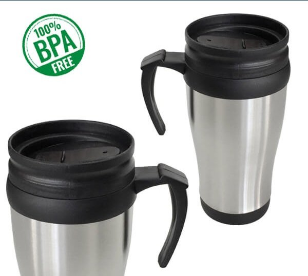 Mug de acero con interior negro 450 ml 3