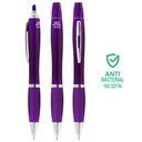 Bolígrafo antibacterial con destacador 3