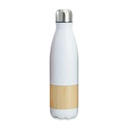 Botella térmica de acero y bambú 500 ml 2