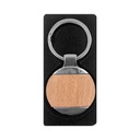 Llavero de metal y madera con argolla de 32 mm 2