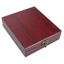 Set de vino en caja de madera con termómetro 1