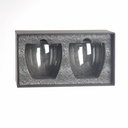 Vaso Vidrio Doble Pared SET Ø 8 cm. x 8 cm 1