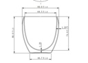Vaso Vidrio Doble Pared SET Ø 8 cm. x 8 cm 2
