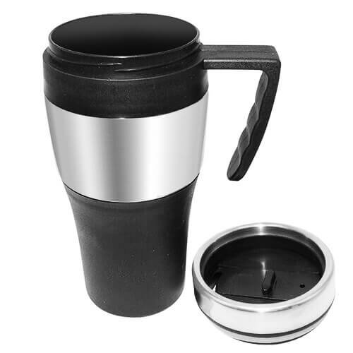 Mug de acero inoxidable 450 ml con caja negra 1