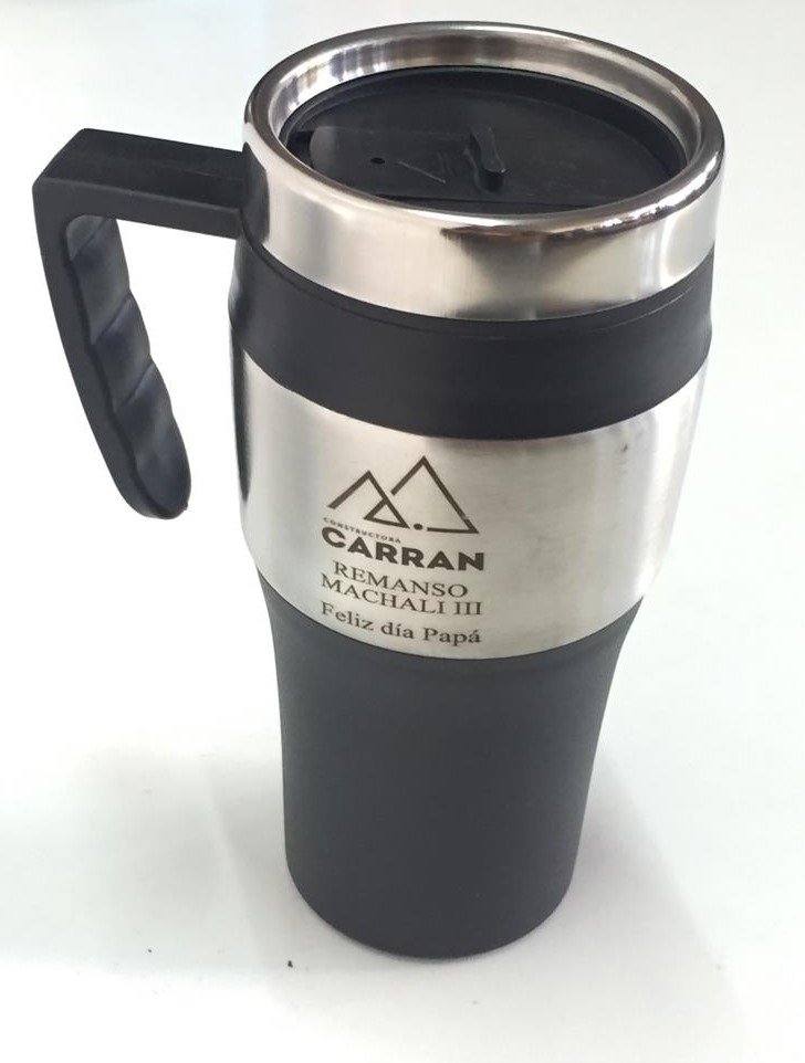 Mug de acero inoxidable 450 ml con caja negra 2