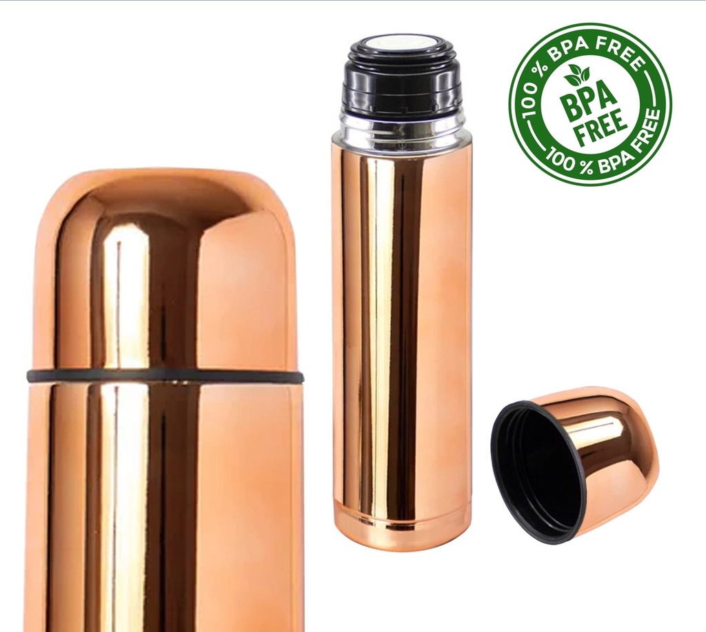 Botella térmica acabado cobre 500 ml 6,8 × 24,4 cm 1