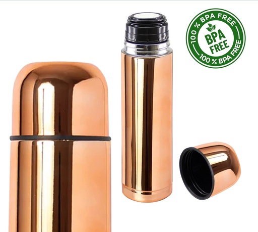 Botella térmica acabado cobre 500 ml 6,8 × 24,4 cm 1
