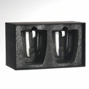 Vaso Vidrio Doble Pared SET Ø 8,3 cm. x 10,2 cm 1