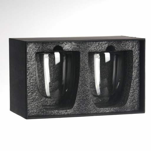 Vaso Vidrio Doble Pared SET Ø 8,3 cm. x 10,2 cm 1