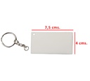 Llavero acrílico rectangular 7,5 × 4 cm 1