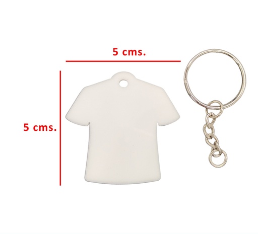 Llavero acrílico con forma de polera 1