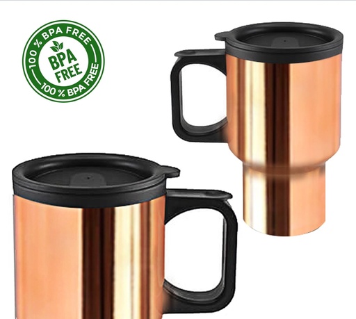 Mug de acero acabado cobre 440 ml 1