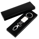 Llavero de metal y cuerina negro 2