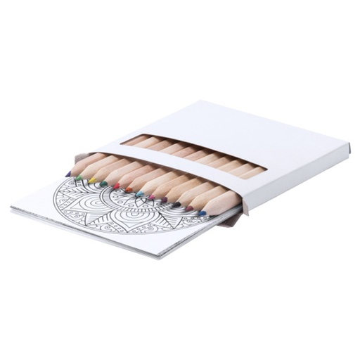 Set de 12 lápices de colores con mandalas 1