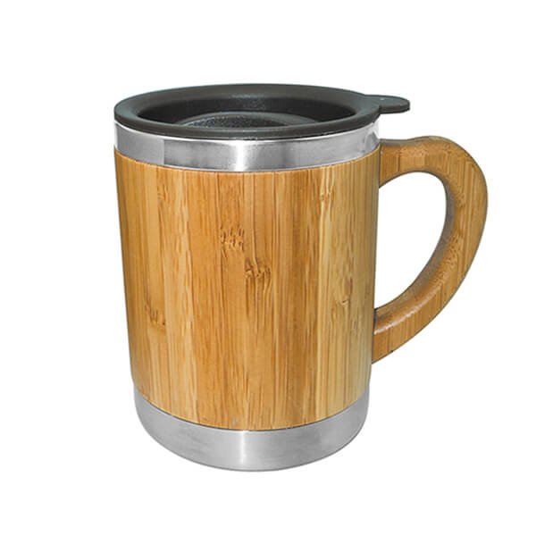 Tazón de bambú y acero 350 ml 1